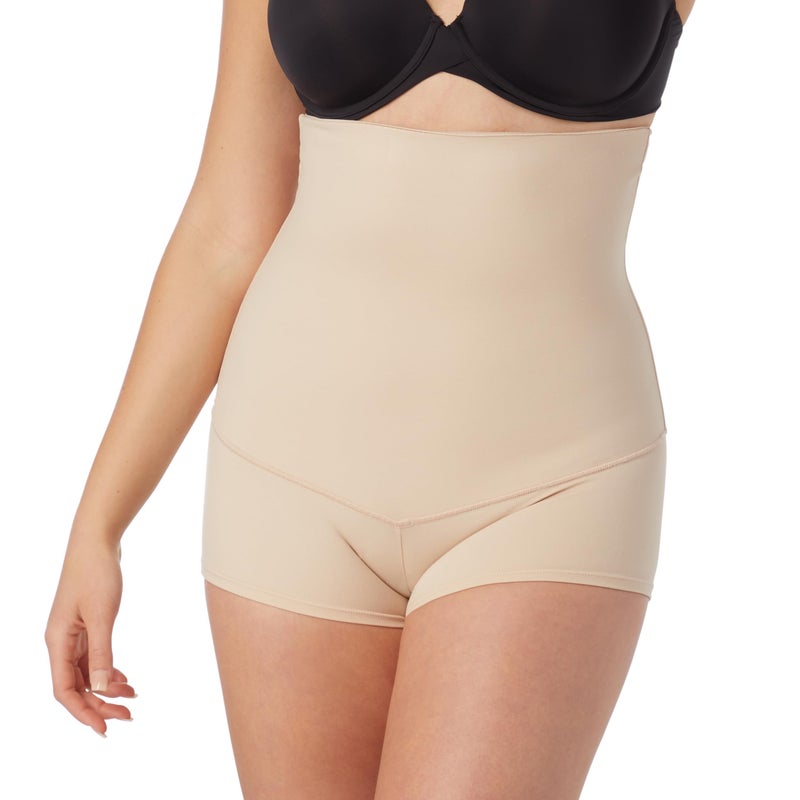 Maidenform شورتات شكل الجسم النسائية من ميدنفورم بخصر مرتفع للتحكم القوي ومقاومة للرطوبة - Image 1