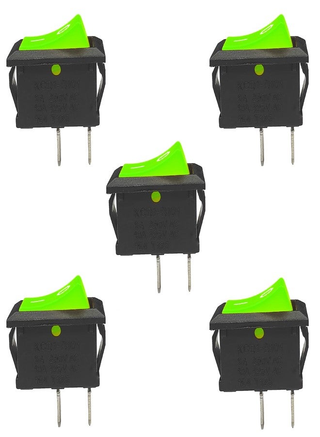UNIVERSAL HUB 5PCS 2 Pin GREEN SPST On/Off Switch for Electronic Circuits, PCB Projects and Experiments - Image 1