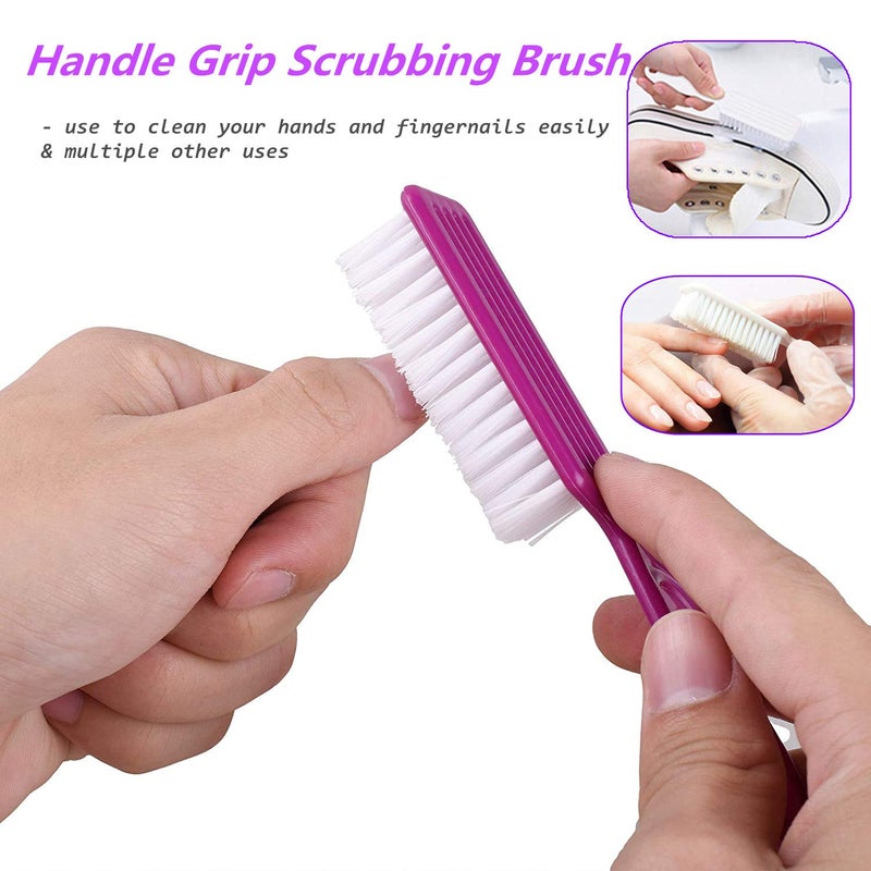 SQULIGT 6 Pcs Handle Grip Nail Brush, Nail Cleaning Brushes for Toes and Fingernail - Image 4