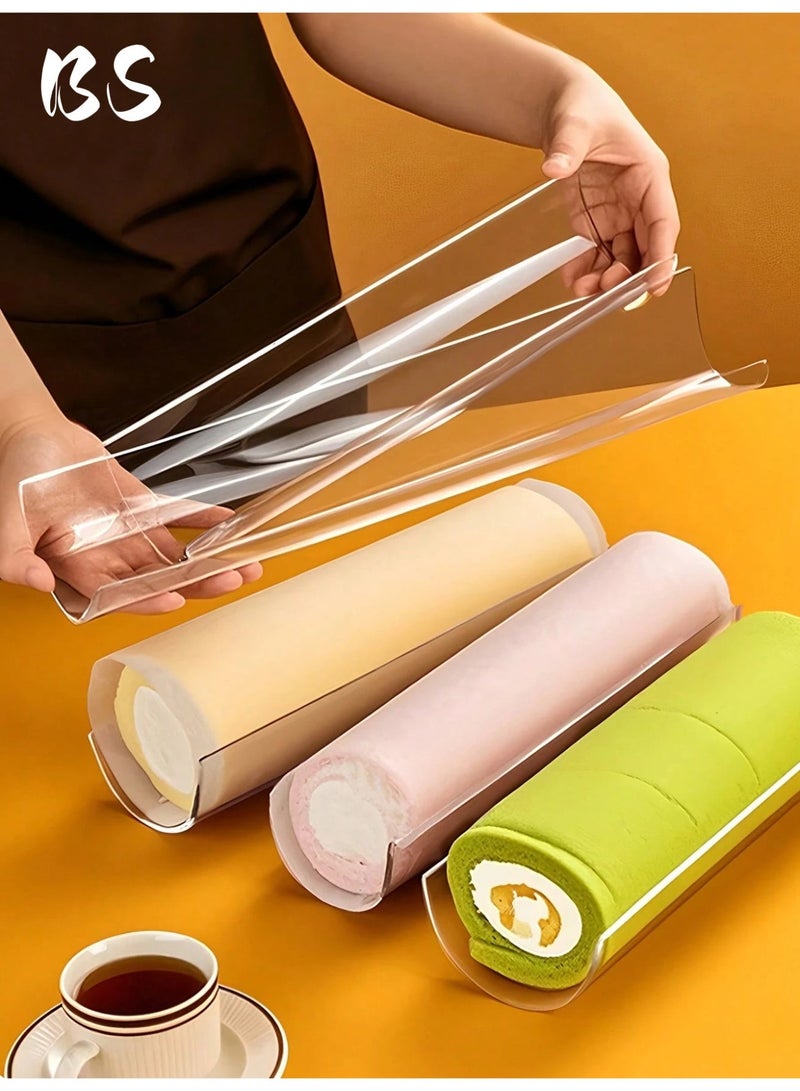 بي إس قالب كيك سويس رول أكريليك 10 سم | قالب كيك رول الشوكولاتة | أداة خبز 30 سم لتصميم الكيك بسهولة | أداة كيك للتجمعات العائلية | أدوات متجر الكيك | لفائف سويس لحفلات الكيك والمناسبات. - Image 4