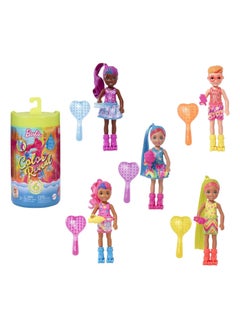 Mattel BARBIE Barbie Color Reveal Chelsea Asst 5 Neon Tie Dye Series  - Image 2