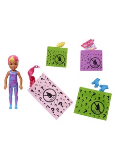 Mattel BARBIE Barbie Color Reveal Chelsea Asst 5 Neon Tie Dye Series  - Image 3