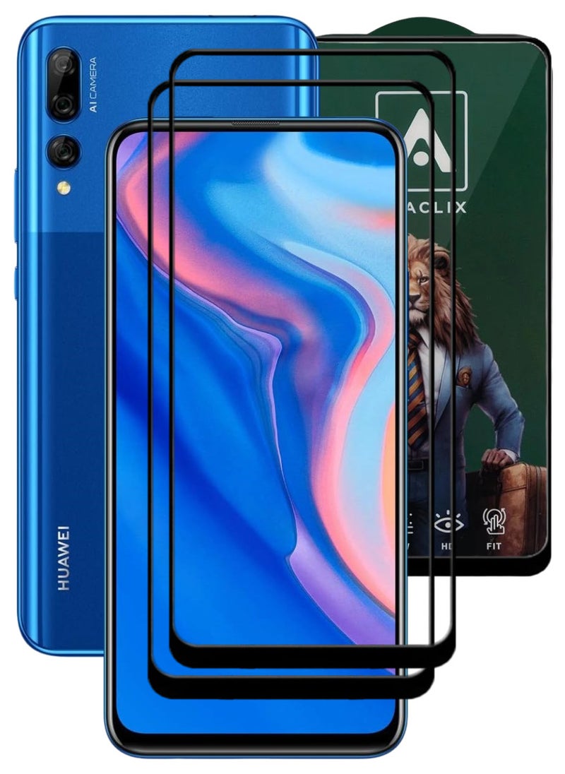 ACLIX 2 Pieces Antistatic ESD Dustproof Premium Quality High Definition Tempered Glass Screen Protector Designed For Huawei Y9 Prime (2019) - Image 1