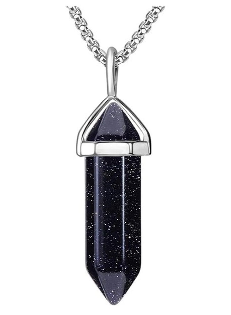 Fayrouz Jewellery Crystal necklace with a hexagonal pendant in the shape of a pendant (18-inch stainless steel chain) for unisex and suitable for all occasions from Fayrouz Jewelry. - Image 1