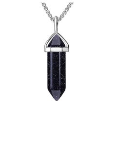 Fayrouz Jewellery Crystal necklace with a hexagonal pendant in the shape of a pendant (18-inch stainless steel chain) for unisex and suitable for all occasions from Fayrouz Jewelry.  - Image 1