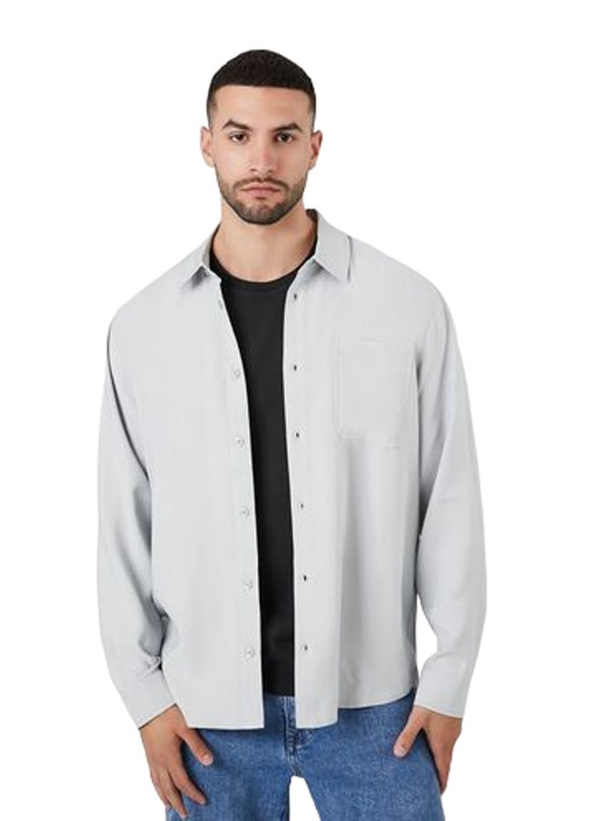 FOREVER 21 قميص جيب من مزيج الرايون  - Image 1