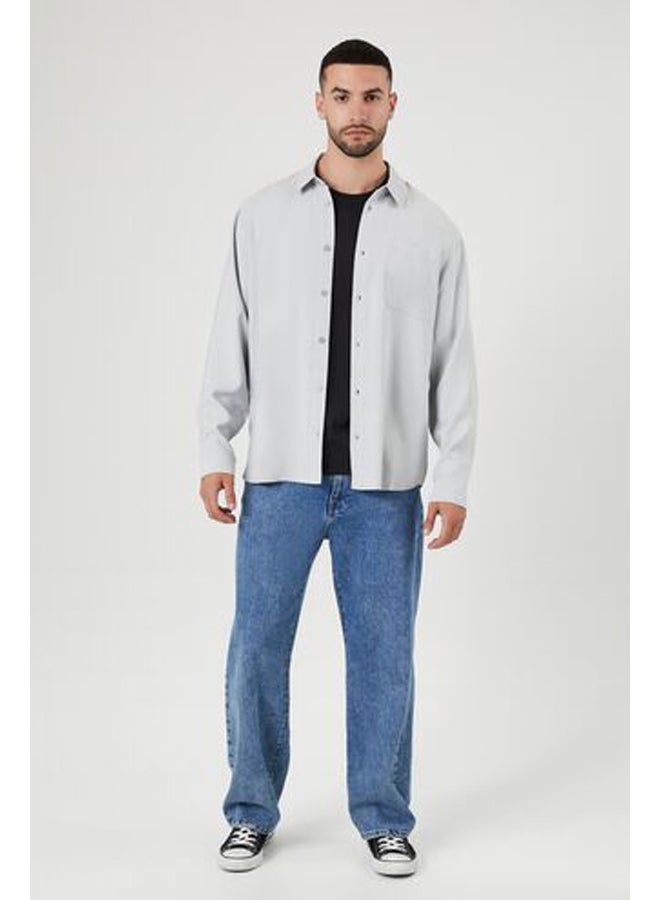 FOREVER 21 قميص جيب من مزيج الرايون  - Image 4