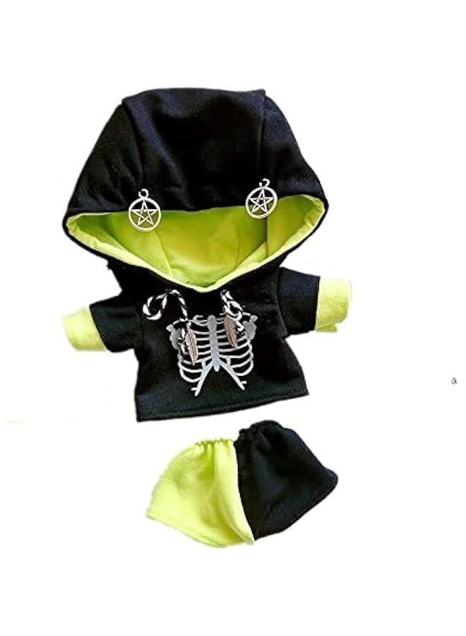 20cm /7.9 Doll Plush Doll's Clothes Animal one-Piece Garment Suit Pajamas Toys Dolls Accessories(Skeleton) - Image 1