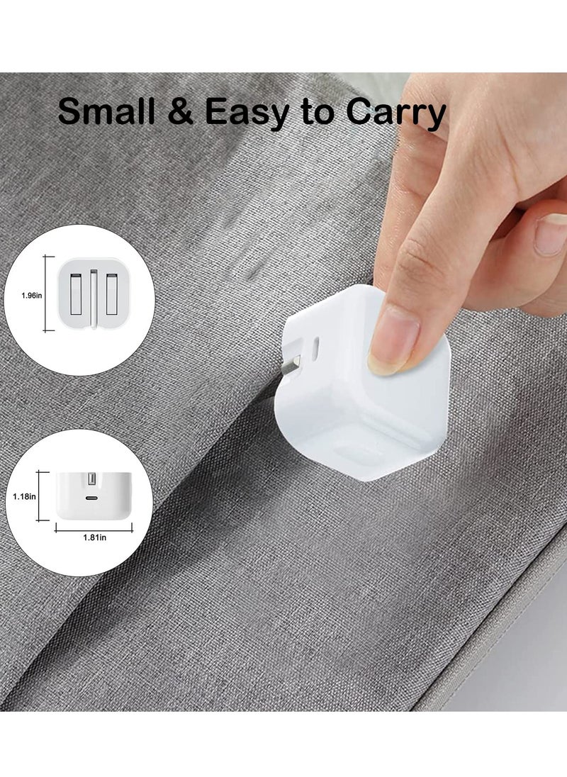 CASE LOGIC - MFi Certified iPhone 20W PD Fast Charger Type C Power Block Wall Charger Plug Adapter 1 M USB-C to Lightning Cable white Q1 - Image 1