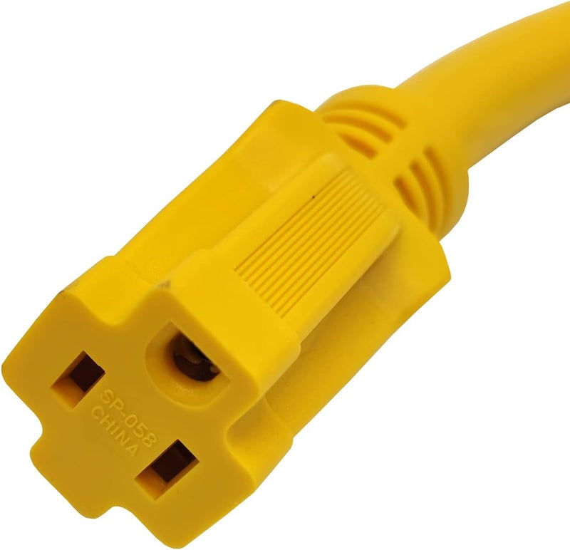 Park World 691975 RV Pigtail Shore power 30A Male L5-30P to 5-15R Female Dogbone Adapter Power Cord, Twist Lock L5-30 Plug to 5-15 Receptacle (1FT) - Image 3