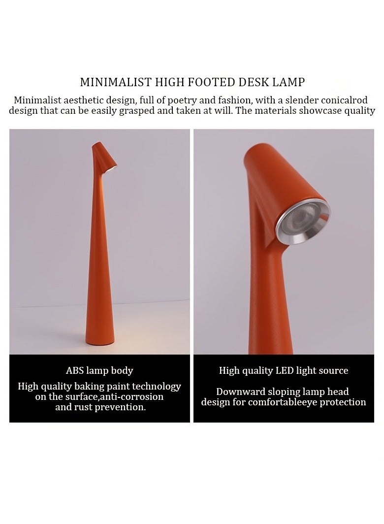 AROAQ Minimalist Creative Touch Night Light – Rechargeable Art Deco Table Lamp for Bedroom Bedside, Pagoda Shade Design, Battery Powered - Image 2