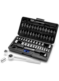 ACE 60-Piece Durable Rust-Resistant Socket and Bit Set Silver 35.56 x 27.178 x 2.286 cm W1168  - Image 2