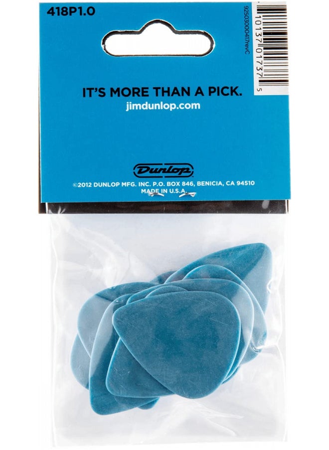 JIM DUNLOP JIM DUNLOP Standard 1.0mm Blue Guitar Pick, 12 Pack  - Image 1
