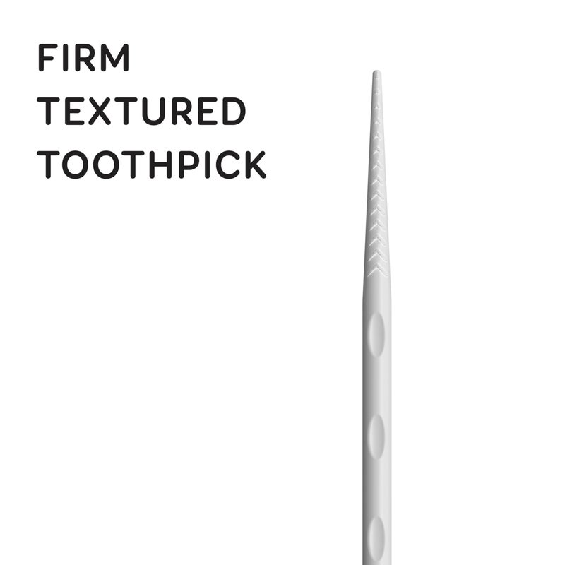 Grin Charcoal Infused Softstx, Gentle Dental Picks, 90 Count, Soft Flexible Bristles, Textured Plaque Removing Toothpick, Minty Flavor, for Between Teeth, Refillable Hygienic Case - Image 3