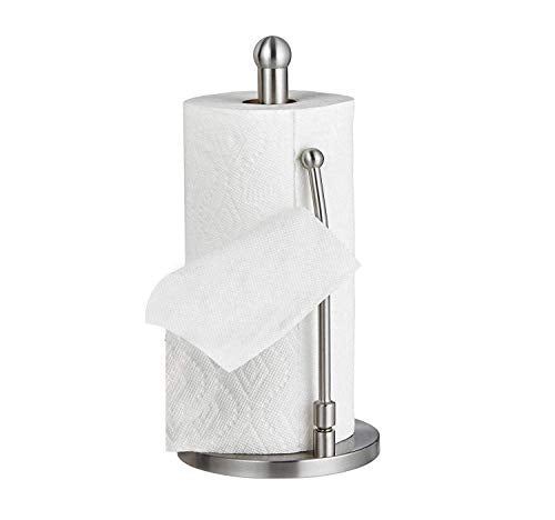 Alpine Industries Countertop Paper Towel Holder - Stainless Steel Kitchen Napkin Roll Dispenser Stand for Home, Office, Bathroom (Steel-Lite) - Image 5
