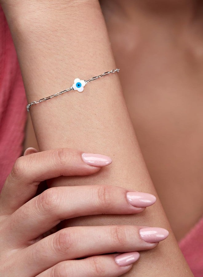 مينوتيا سوار MINUTIAE مطلي بالفضة ومرصع بالكريستال للنساء والفتيات_MNT0383FL_S - Image 5