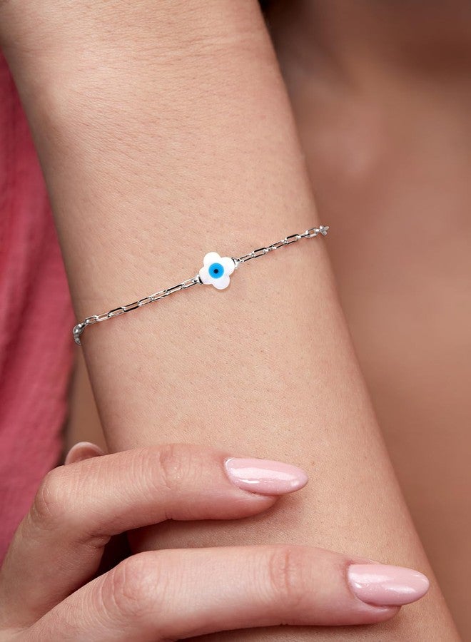 مينوتيا سوار MINUTIAE مطلي بالفضة ومرصع بالكريستال للنساء والفتيات_MNT0383FL_S - Image 4