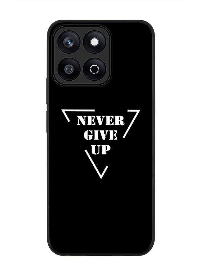 Stylizedd For Honor X7c 4G Case,Slim fit Camera Protection, Shockproof Thin Phone cover  - Never give up - Image 1