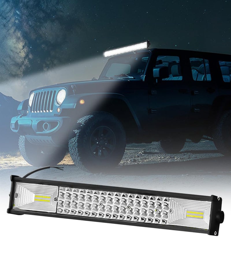 Carzex®20-Inch 96 LED Mercury Bar Fog Light for Car/Bike/Scooty | Super Bright White Light | Waterproof & Durable Driving Lamp | Universal Fit LED Light Bar - Image 1