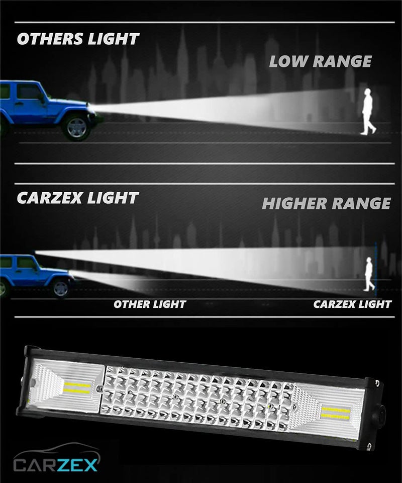Carzex®20-Inch 96 LED Mercury Bar Fog Light for Car/Bike/Scooty | Super Bright White Light | Waterproof & Durable Driving Lamp | Universal Fit LED Light Bar - Image 4