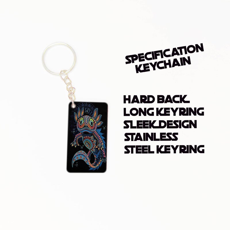 OUTFITQUE OUTFITQUE Premium (Pack of 2) Anime-318 Printed Long Keychain For Bike, Scooty, Car, MDF Keyholder - Image 2
