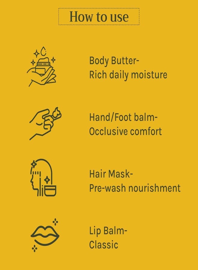 Tattvalogy 100% Pure Shea Butter & Cocoa Body Butter Combo | Unrefined, Raw & Natural Skin & Hair Moisturizer | For Dry Skin, Stretch Marks, Chapped Lips & Hair Nourishment (100g Each) - Image 5