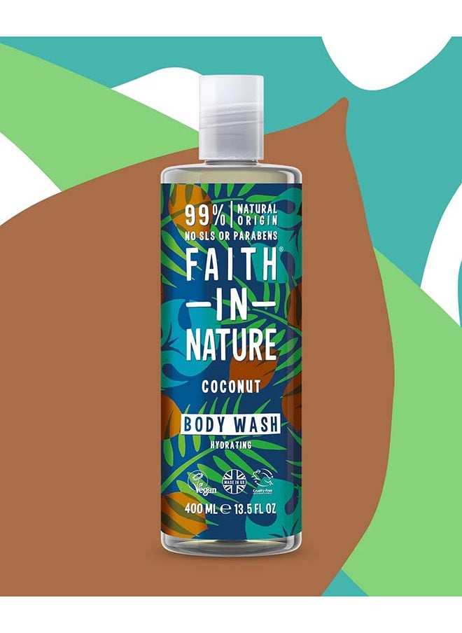 Faith in Nature Body Wash - CoconutFaith In Nature Coconut Body Wash, 400 Ml  - Image 3