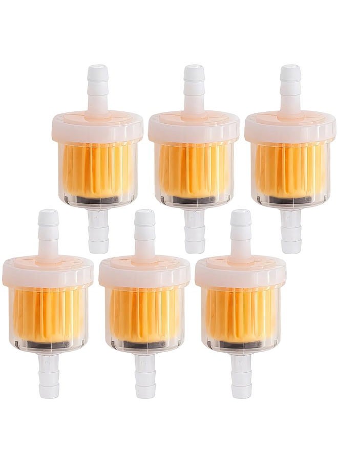 MEAJOO 6PCS 1/4 Inch Gas Inline Fuel Filters, with magnet, Universal for Stratton Small Engine, Kohler, Kawasaki, Birggs, John Deere, Gasoline Generator Lawn Mower Motorcycle - Image 1