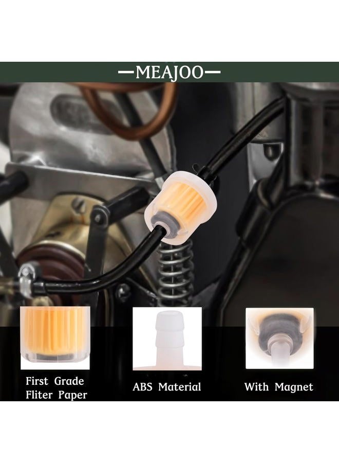 MEAJOO 6PCS 1/4 Inch Gas Inline Fuel Filters, with magnet, Universal for Stratton Small Engine, Kohler, Kawasaki, Birggs, John Deere, Gasoline Generator Lawn Mower Motorcycle - Image 4