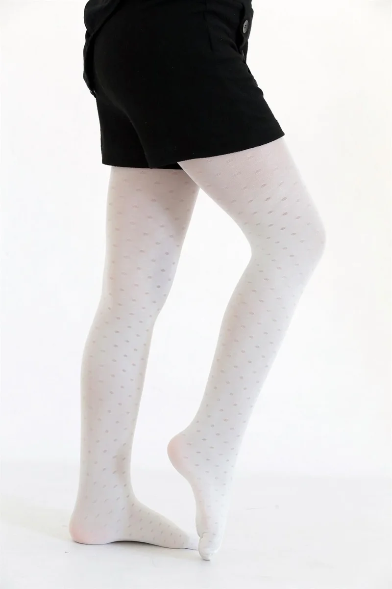 دايمود Dot Kids Tights White