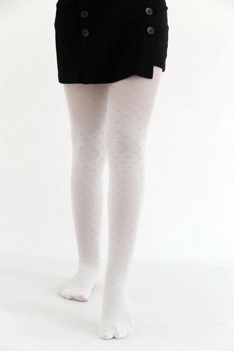 دايمود Dot Kids Tights White