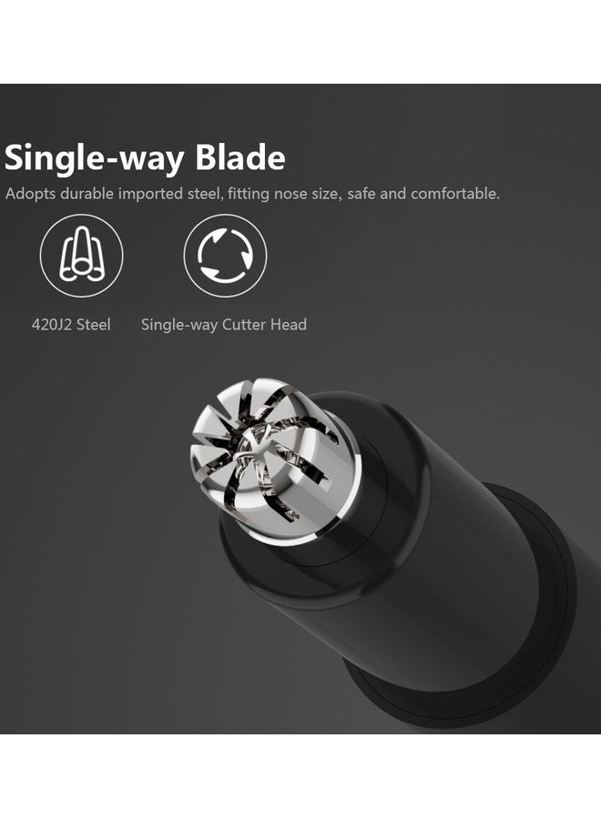 ماكينة كهربائية صغيرة لتهذيب شعر الأنف للرجال أسود . 15.4 X 3.6 X 6.3سم - Image 4