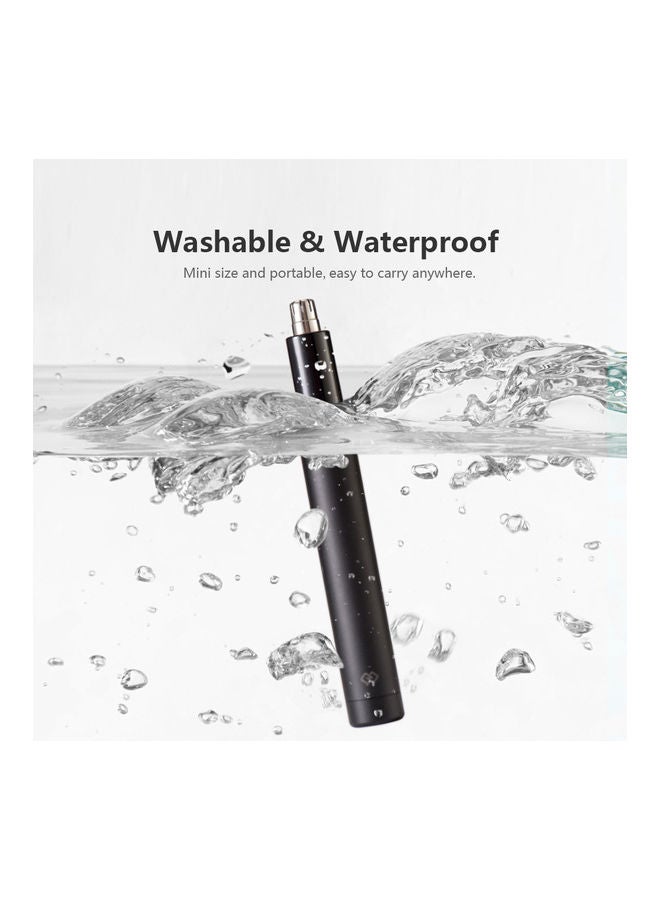 ماكينة كهربائية صغيرة لتهذيب شعر الأنف للرجال أسود . 15.4 X 3.6 X 6.3سم - Image 2