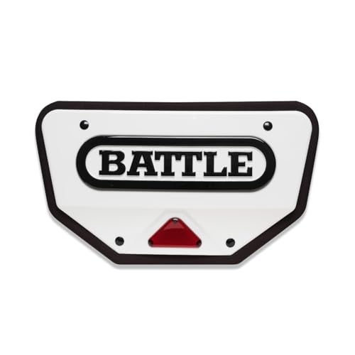 Battle Sports Defender Pro Football Back Plate, Adult & Youth Sizes, EVA Foam Padding (White, Adult) - Image 2