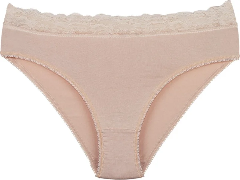 Sensu Women's Bamboo Fabric Lace Waist Slip Panties 5 Pack Set KTS1098