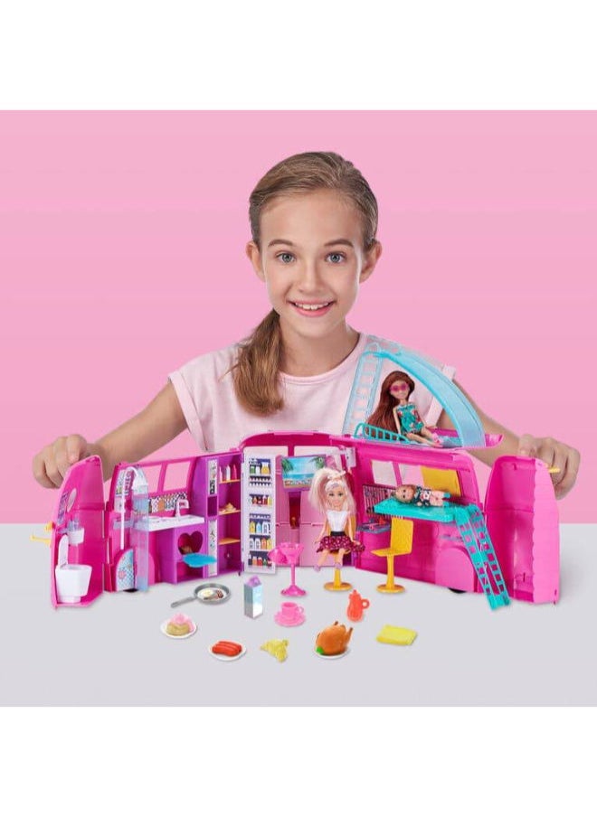 ZURU S001-SPARKLE GIRLZ-ACCESSORIES-VEHICLES-Retro Camper Van Set Color Box,Box,Bulk,2PCS,No Inner,STD Color  - Image 3