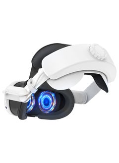 OHAHO Design Comfort Head Strap Accessories Compatible with Meta Quest 3 Elite Strap Replacement for Enhanced Support with 6000mAh Battery Compatible White  - Image 1