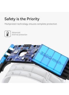 OHAHO Design Comfort Head Strap Accessories Compatible with Meta Quest 3 Elite Strap Replacement for Enhanced Support with 6000mAh Battery Compatible White  - Image 5