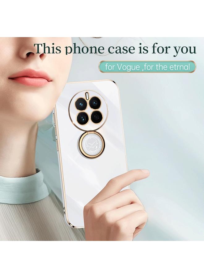 اس-توب جراب لهاتف Huawei nova 10 SE من XINLI، جراب هاتف TPU مطلي بالكهرباء 6D بحافة مستقيمة مع حامل حلقي - Image 3