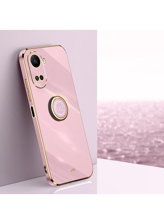 اس-توب جراب لهاتف Huawei nova 10 SE من XINLI، جراب هاتف TPU مطلي بالكهرباء 6D بحافة مستقيمة مع حامل حلقي - Image 1