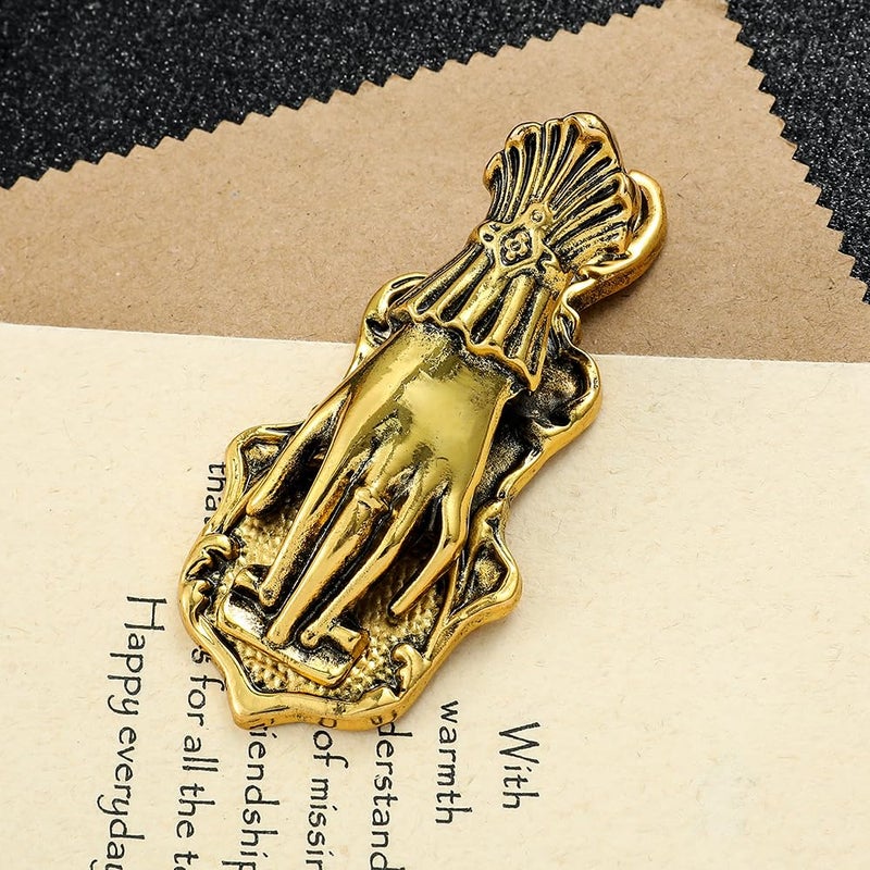 WDLYAN Vintage Ladyâ€™s Hand Shaped Book Clip Paper File Holder Metal Clips Office Appliance Stationery Creativity Office Supplies for Worker or Student (Style-1) - Image 3