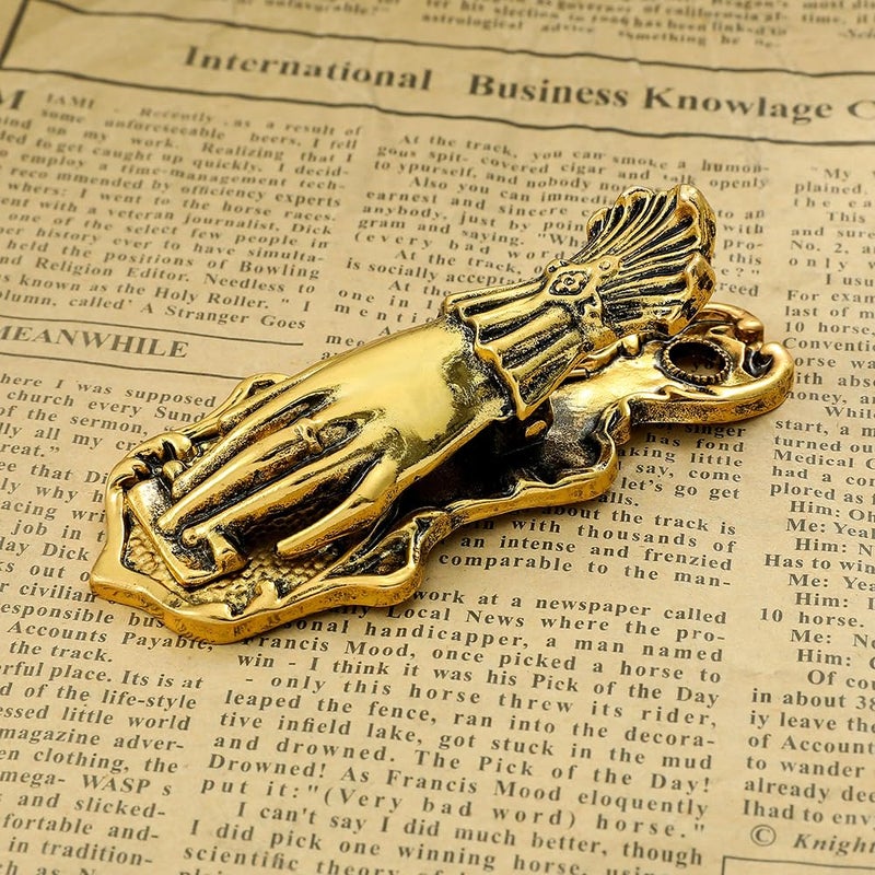 WDLYAN Vintage Ladyâ€™s Hand Shaped Book Clip Paper File Holder Metal Clips Office Appliance Stationery Creativity Office Supplies for Worker or Student (Style-1) - Image 4