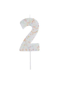 Hootyballoo Jumbo Number '2' Sprinkle Candle 