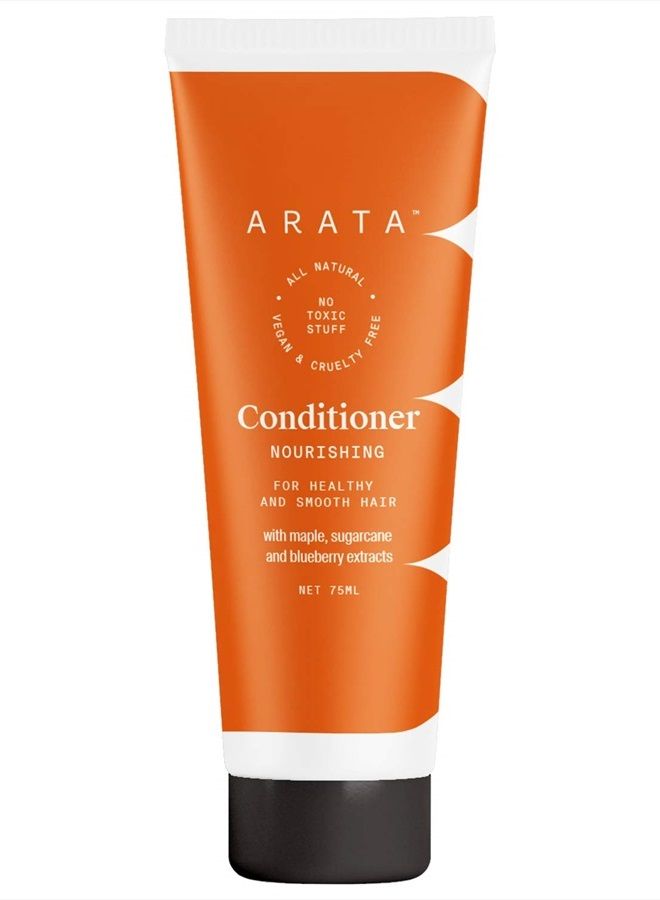 ARATA All-Natural Hair Conditioner With Ayurvedic Extracts | PETA-Certified Vegan & Cruelty-Free | Gentle Detangling With Ayurvedic Sugarcane & Blueberry Extracts - 10 Fl Oz - Image 1