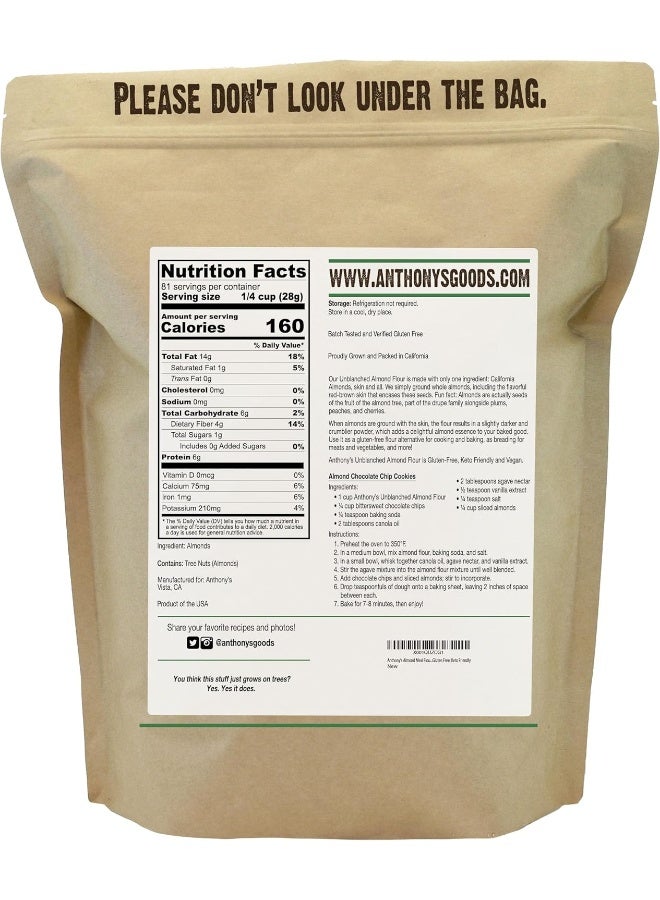 Anthony's Unblanched Almond Flour - 5lb - Image 2