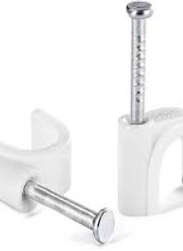 KNP 7mm Cable Clips, Pack of 50, are designed to efficiently organize and manage cables, wires, and cords in various environments.
