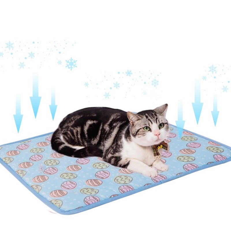 Pet Ice Pad Cold Ice Silk Pet Bed Kennel Cushion Cat Cool Blanket( ) - Image 1