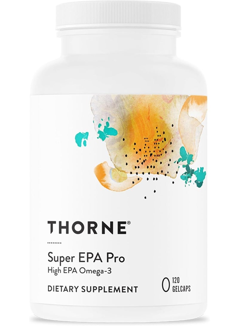 Thorne مكمل غذائي Super EPA Pro High EPA أوميجا 3، 120 كبسولة هلامية - Image 1