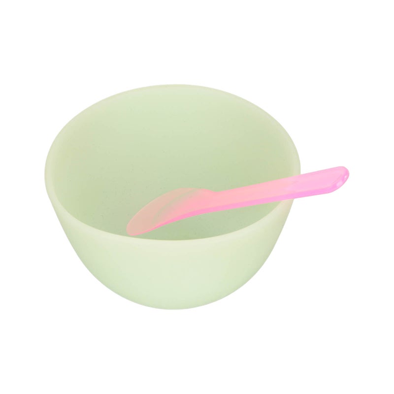 2set Face Mask Applicator Silicone Material Washable Reusable Soft Flexible Portable DIY Skin Care Bowl Brush Set - Image 2