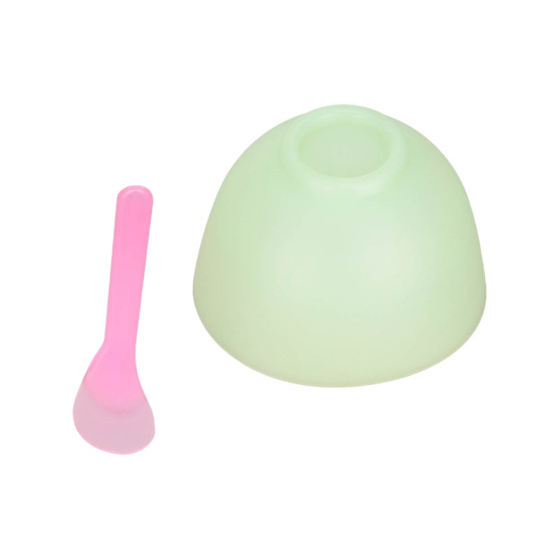 2set Face Mask Applicator Silicone Material Washable Reusable Soft Flexible Portable DIY Skin Care Bowl Brush Set - Image 4